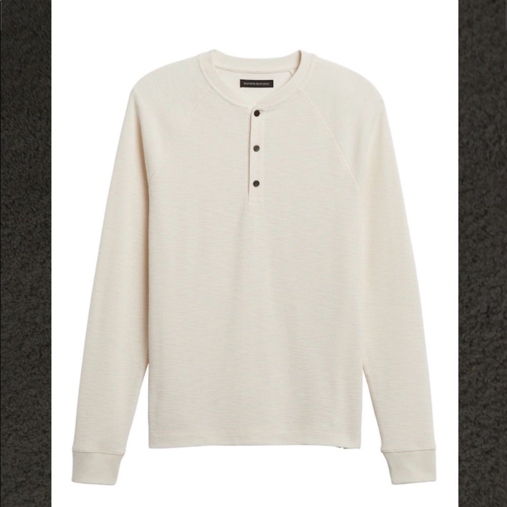 NWT Banana Republic Core Temp Waffle Henley